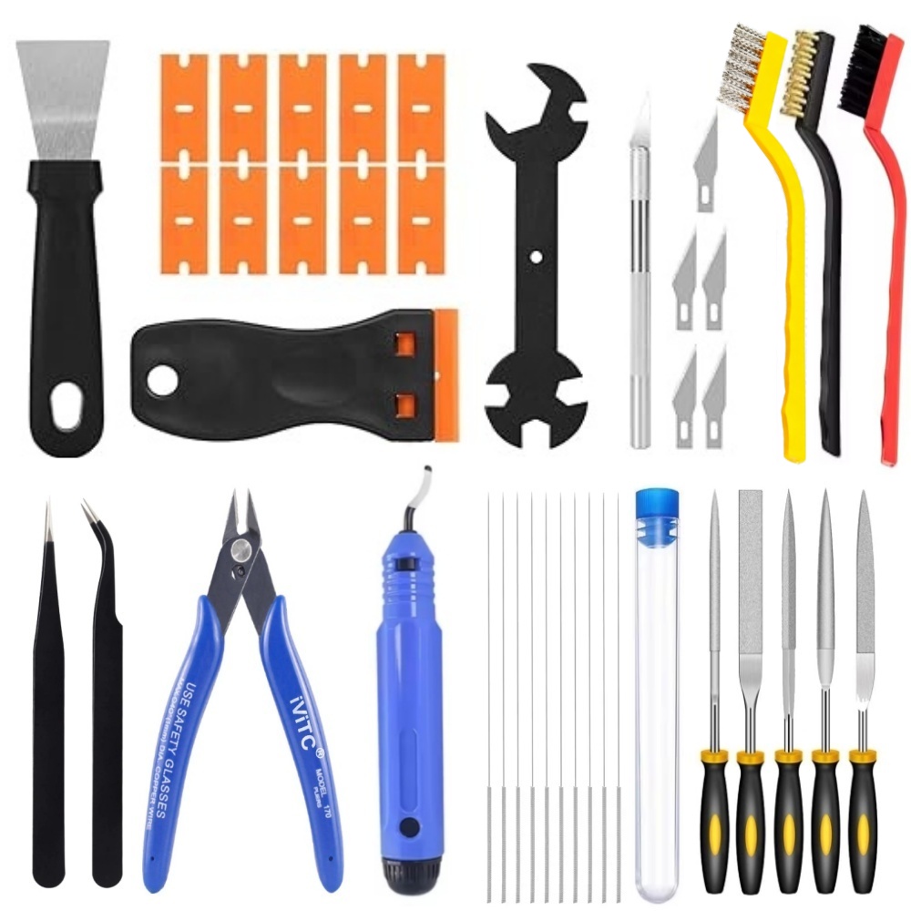 3D Print Removal Tool - 40PCS 3D Printer Tools, Scraper, Files,
