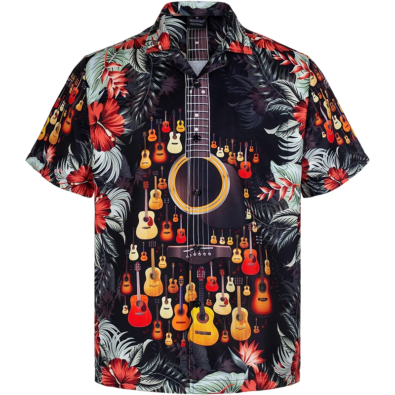 3D Printing Guitar - Men's Summer 3D Guitar Music Printed