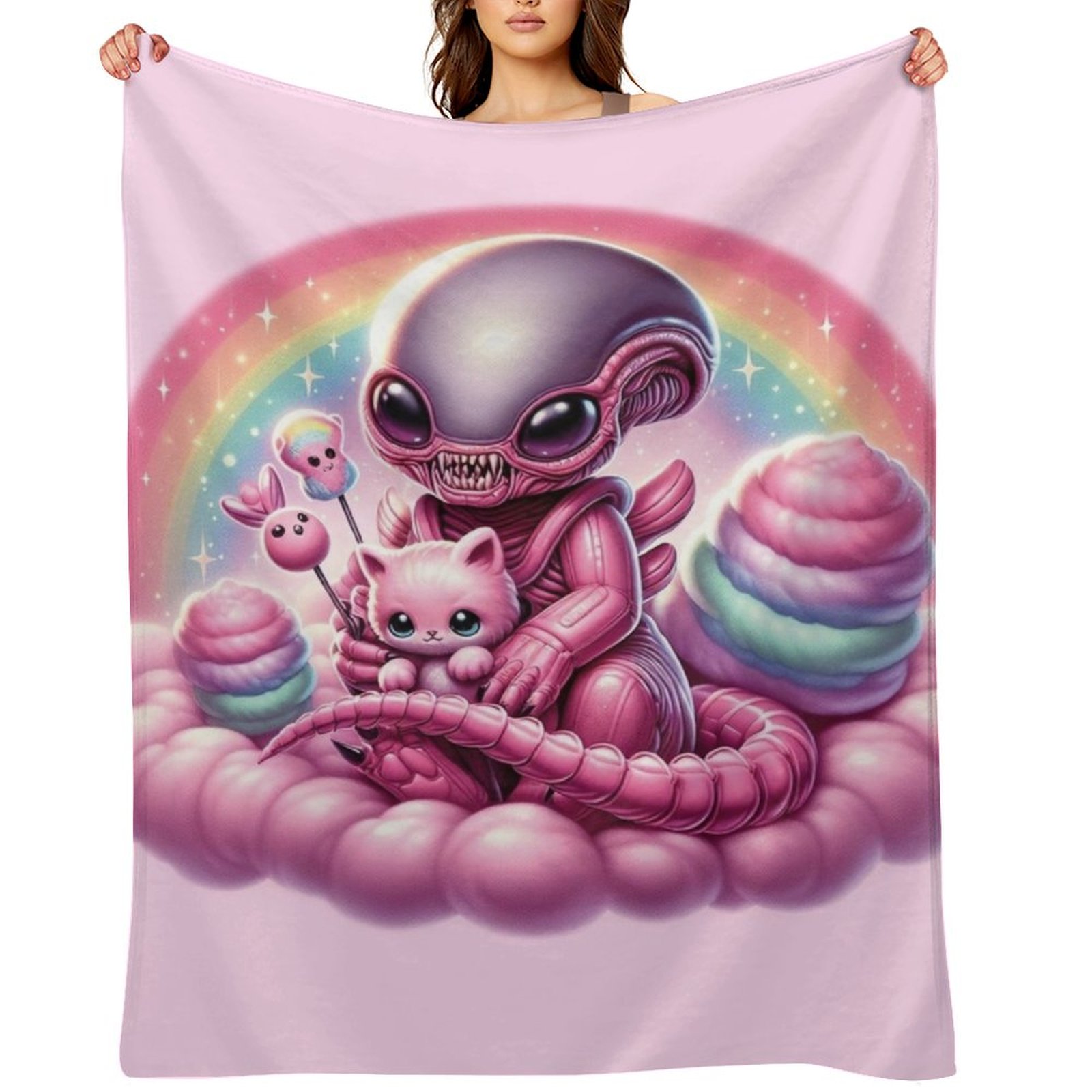3D Printing Xenomorph - Baby Xenomorph Throw Blanket Decorative Beds