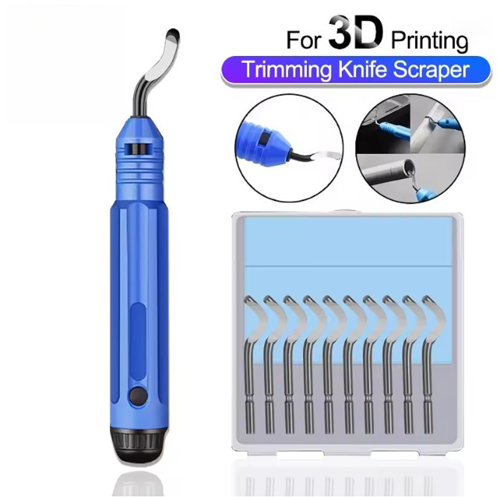 3D Print Removal Tool - Hand Burr Trimming Knife Scraper Chamfer
