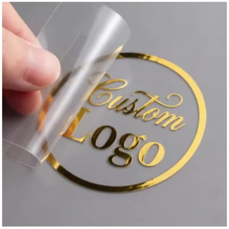 Custom 3D Gold Transfer Sticke - 3D Printing Logo recension och pris