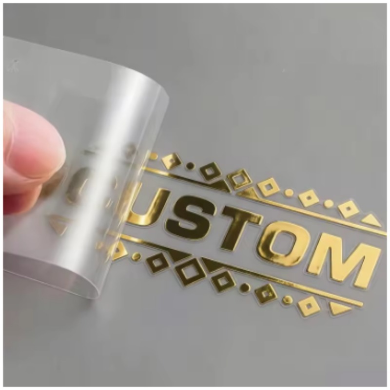 Custom 3D Gold Transfer Sticke - 3D Printing Logo recension och pris
