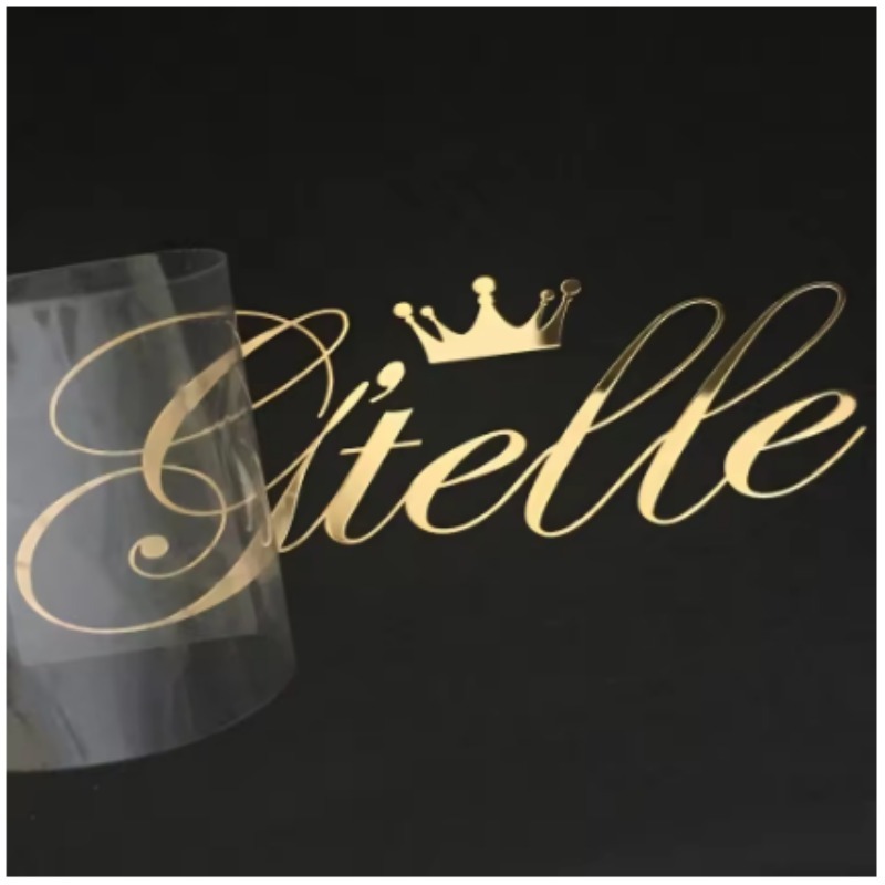 Custom 3D Gold Transfer Sticke - 3D Printing Logo recension och pris