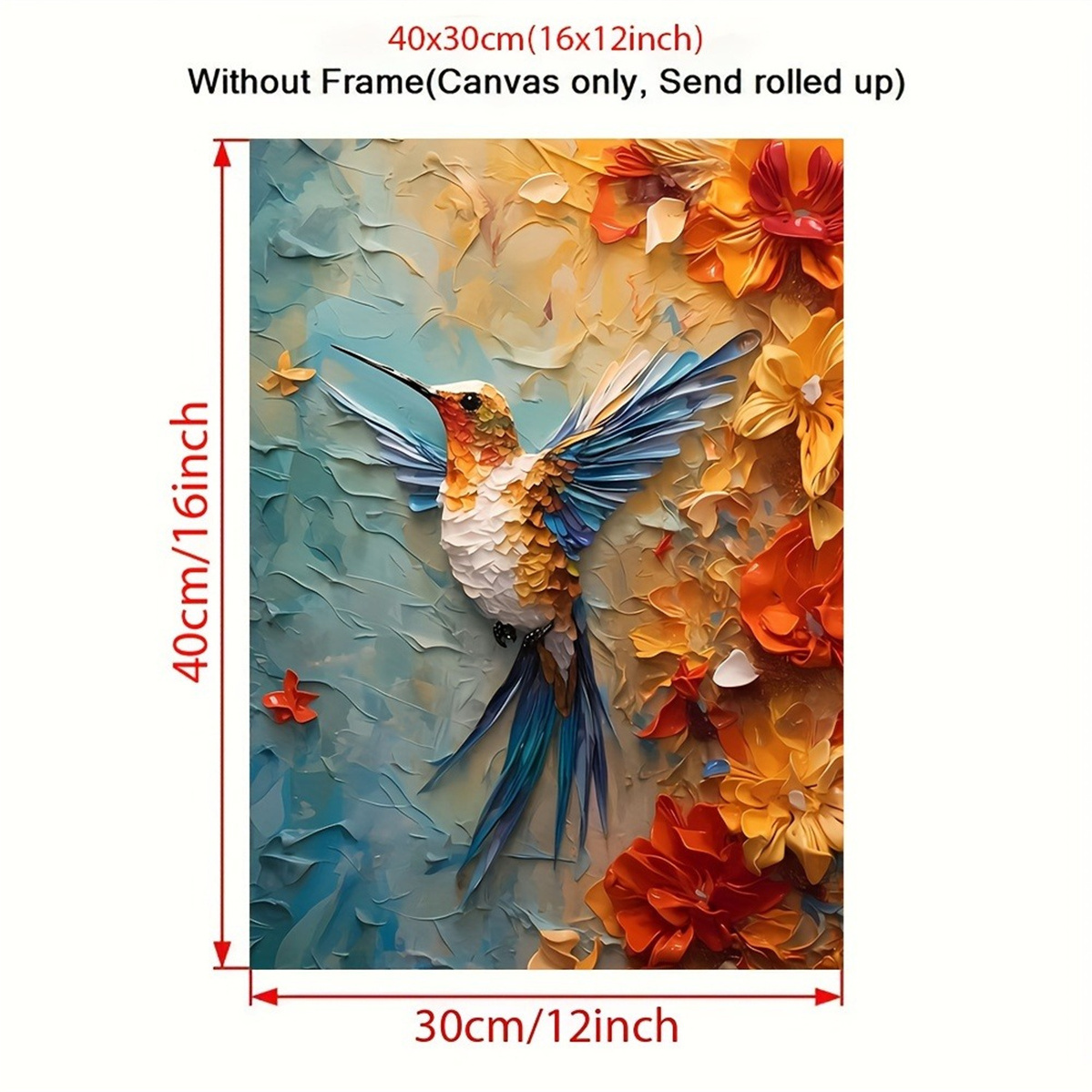 Vibrant Hummingbird & Floral 3 - 3D Printing Room recension och pris