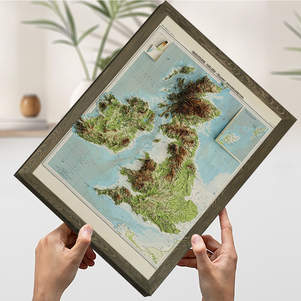 3D Relief Map of 1922 British  - 3D Printing Room recension och pris