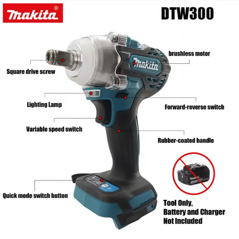 Makita DTW300 18V Brushless Co - Makita Drill Dtw300 recension och pris