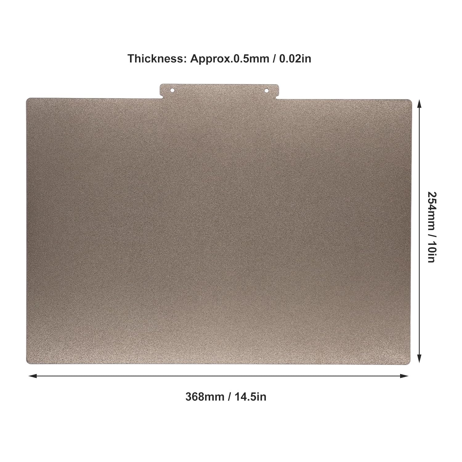 Raise3d E2 Build Plate 256x368 - 3D Printing Steel recension och pris