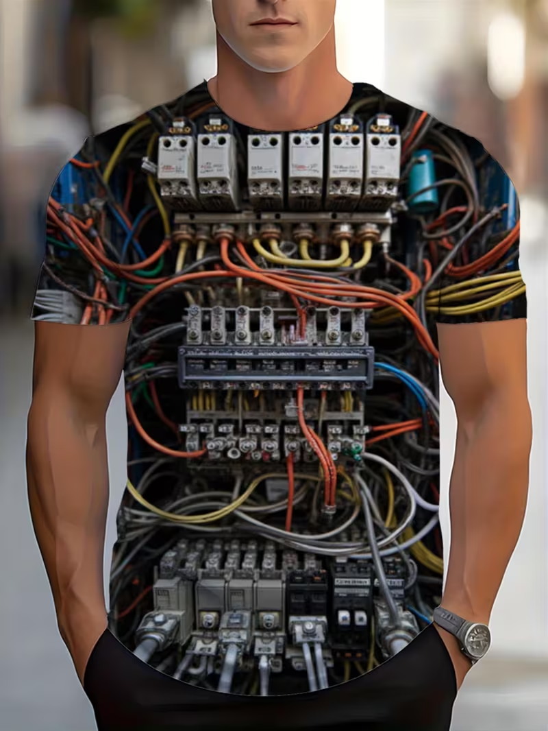 Men Electric Circuit Wire 3D A - 3D Printing Engineer recension och pris