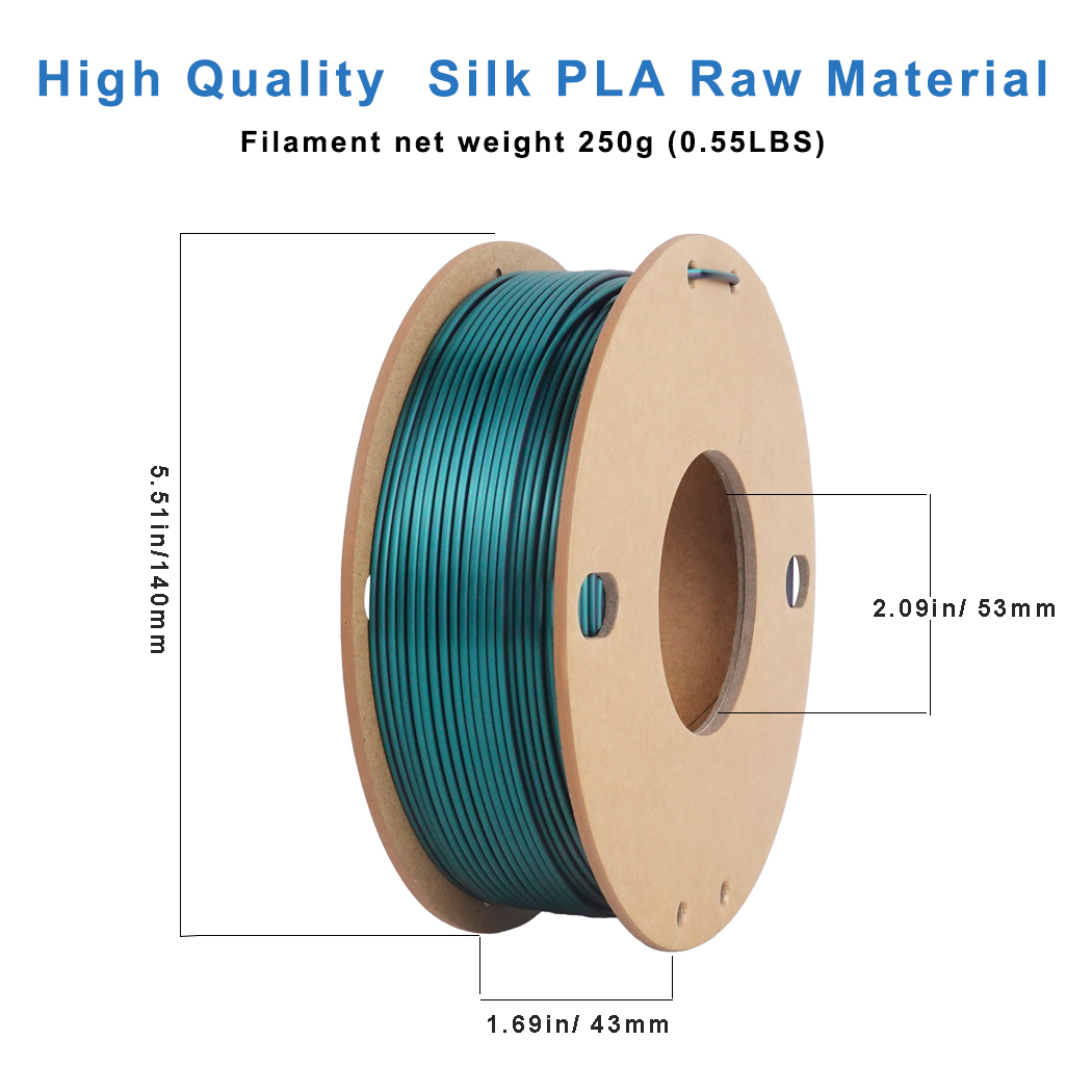 Silk Black Green PLA, Dual Col - 3D Printing Xenomorph recension och pris
