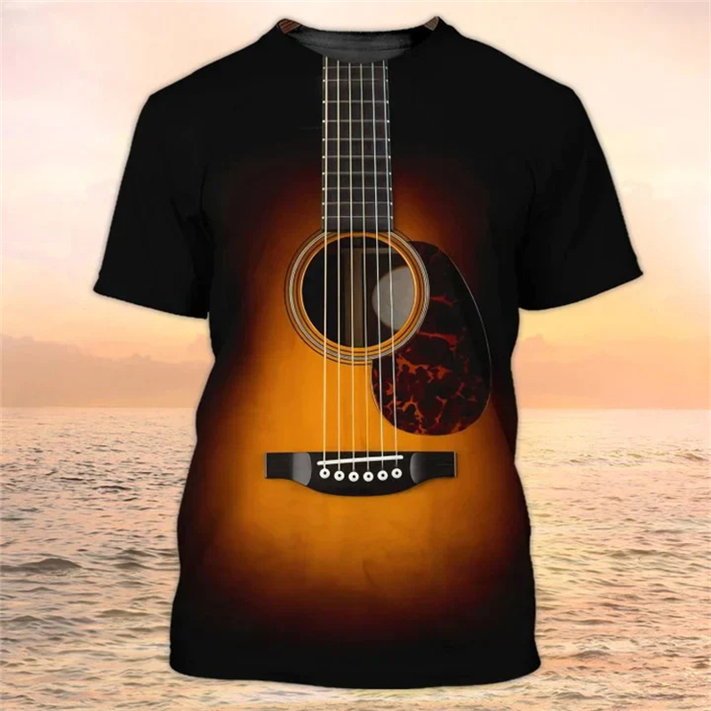 3D Guitar Print T Shirt For Me - 3D Printing Guitar recension och pris