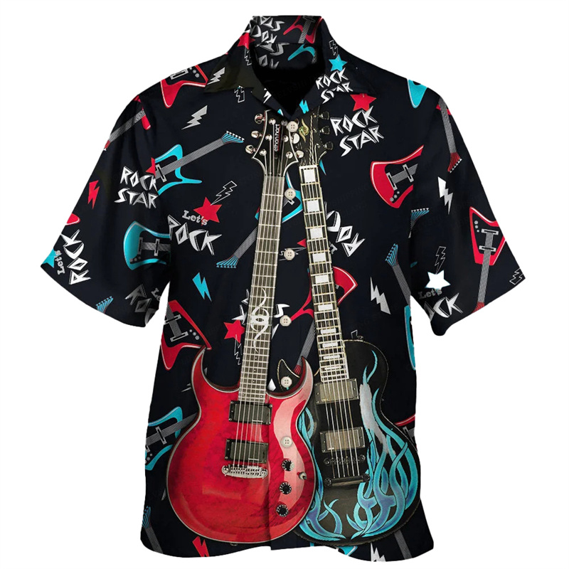 Guitar Music Graphic Hawaiian  - 3D Printing Guitar recension och pris