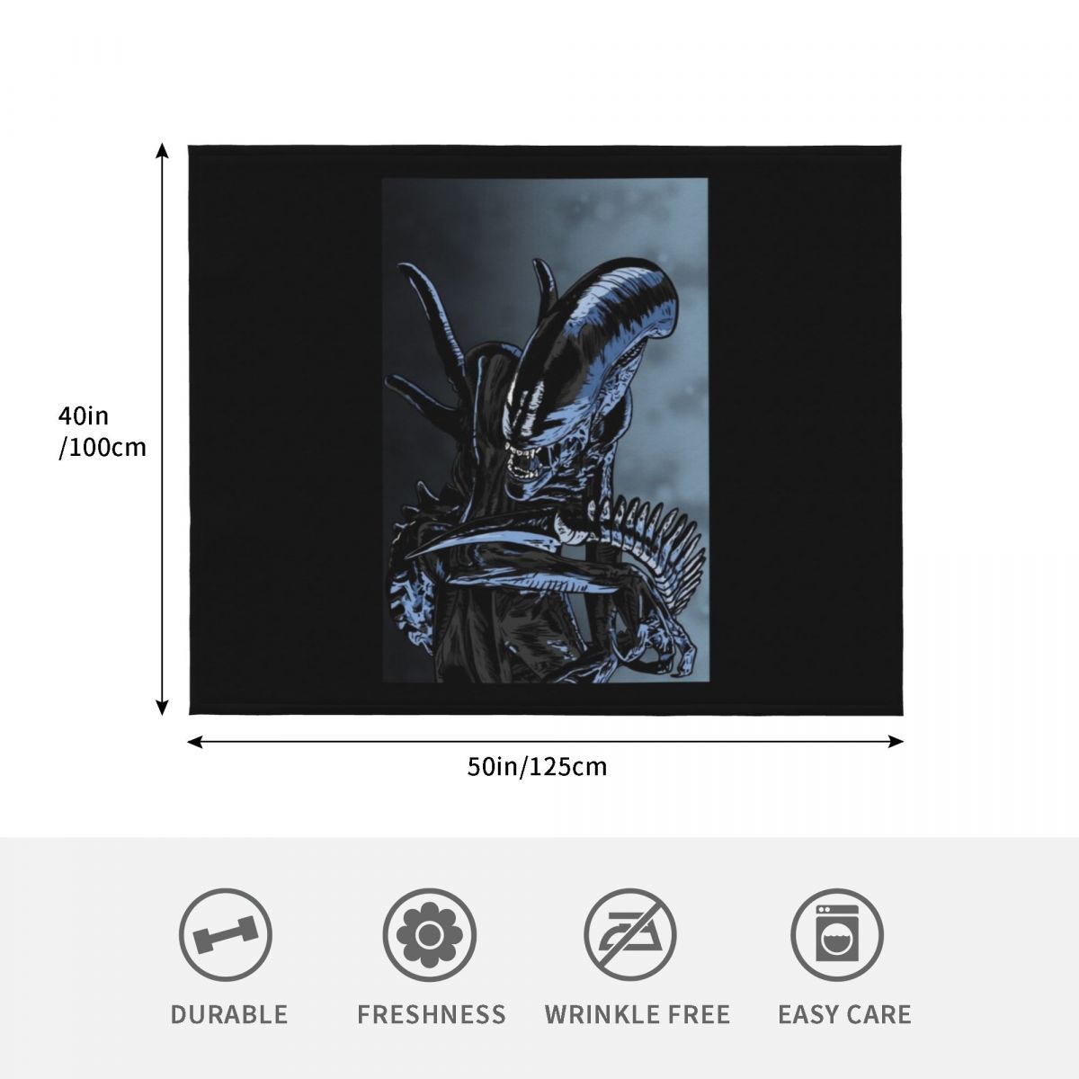 Xenomorph Throw Blanket Cozy N - 3D Printing Xenomorph recension och pris