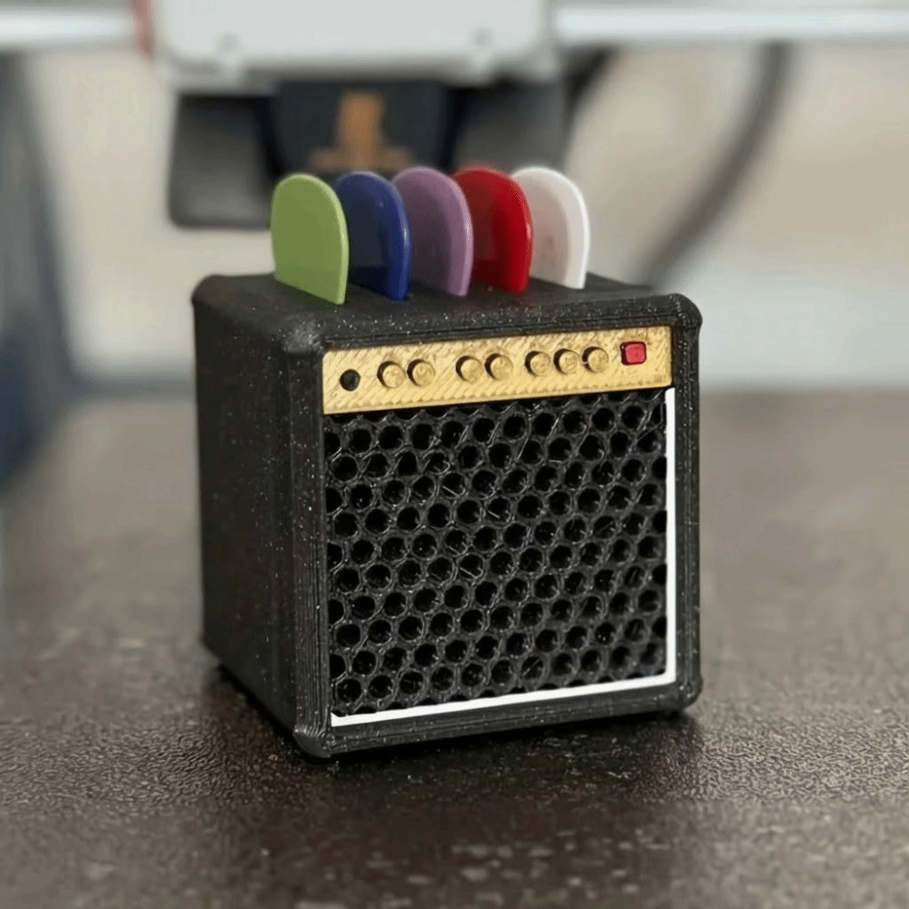 Retro Guitar Pick Holder 3D Pr - 3D Printing Guitar recension och pris