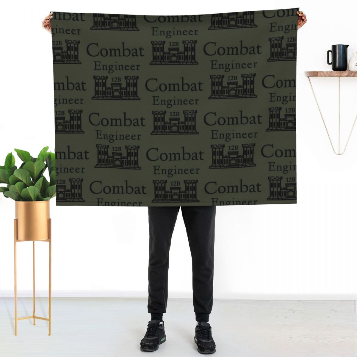 Army Combat Engineer Throw Bla - 3D Printing Engineer recension och pris