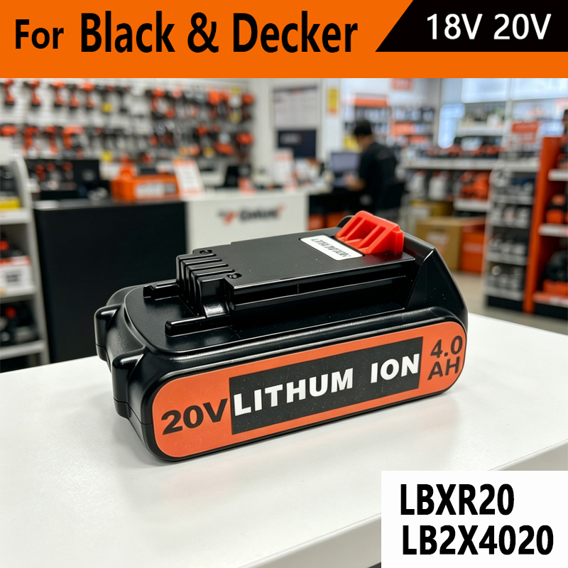 high capacity 8Ah LBX20 Replac - Black+Decker Tool 20V Max recension och pris
