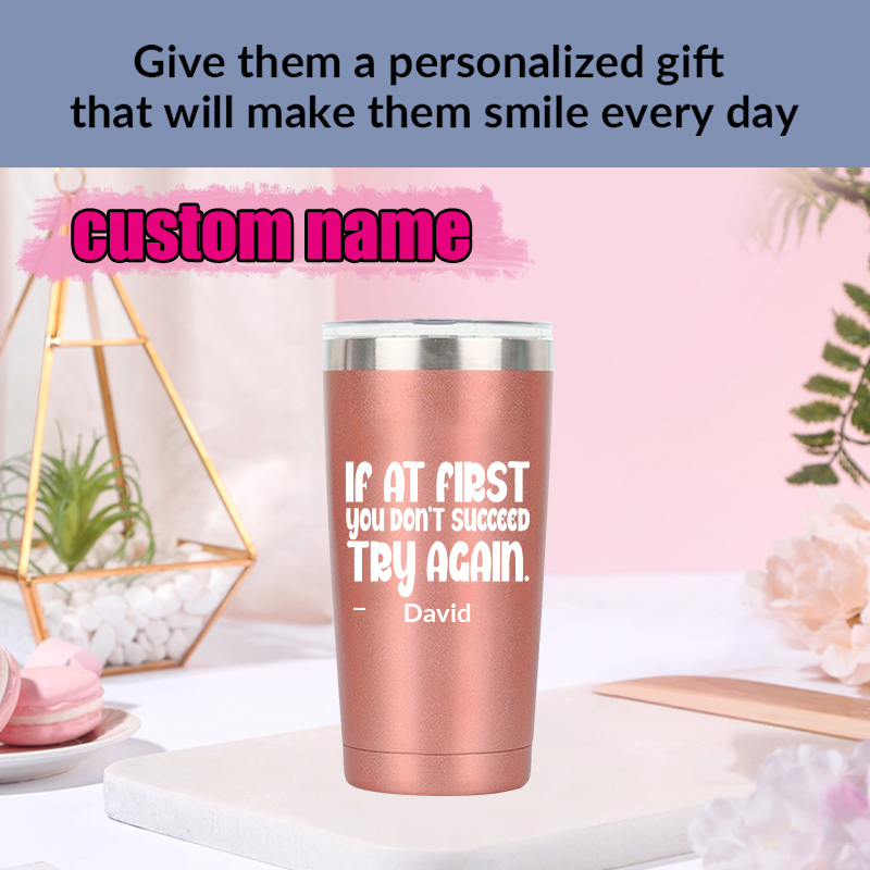 1pc Customized Name 20oz Car C - 3D Printing Steel recension och pris