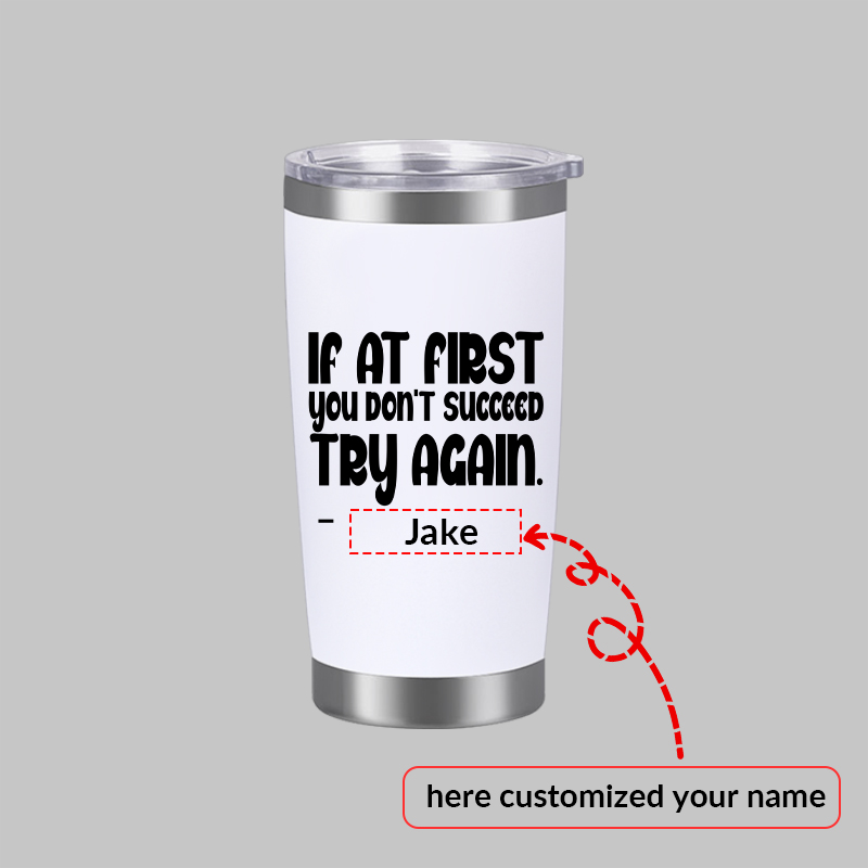 1pc Customized Name 20oz Car C - 3D Printing Steel recension och pris
