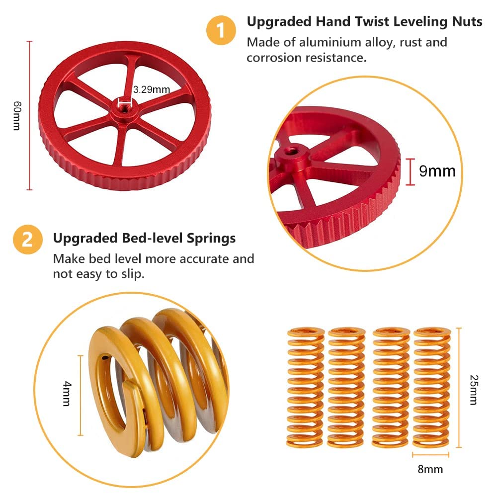 Creality official Ender 3 Pro  - 3D Printer Bed Spring recension och pris