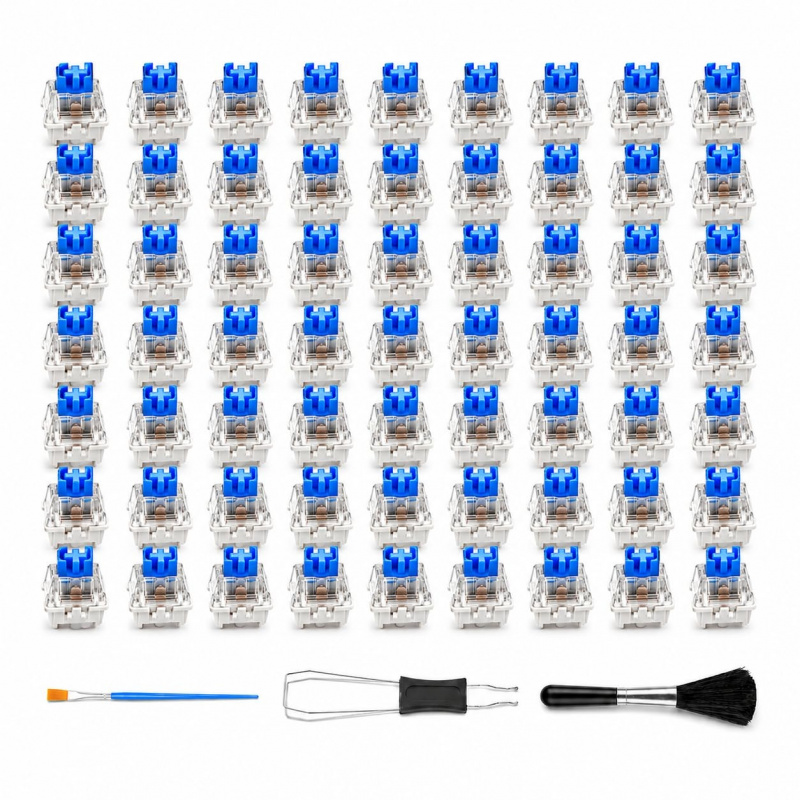 60PCS Blue Mechanical Keyboard - 3D Print Removal Tool recension och pris