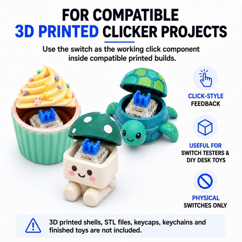 60PCS Blue Mechanical Keyboard - 3D Print Removal Tool recension och pris