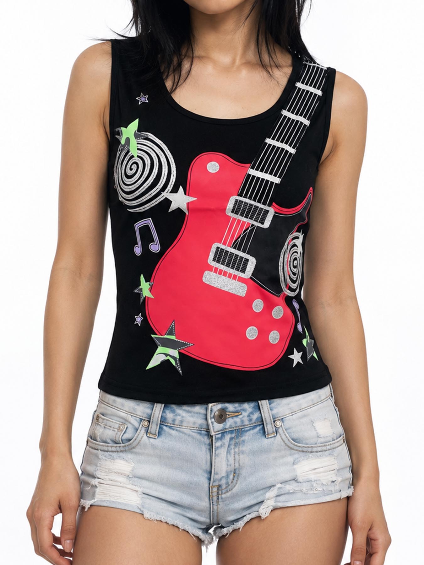 2026 New Summer Gothic Rock Mu - 3D Printing Guitar recension och pris