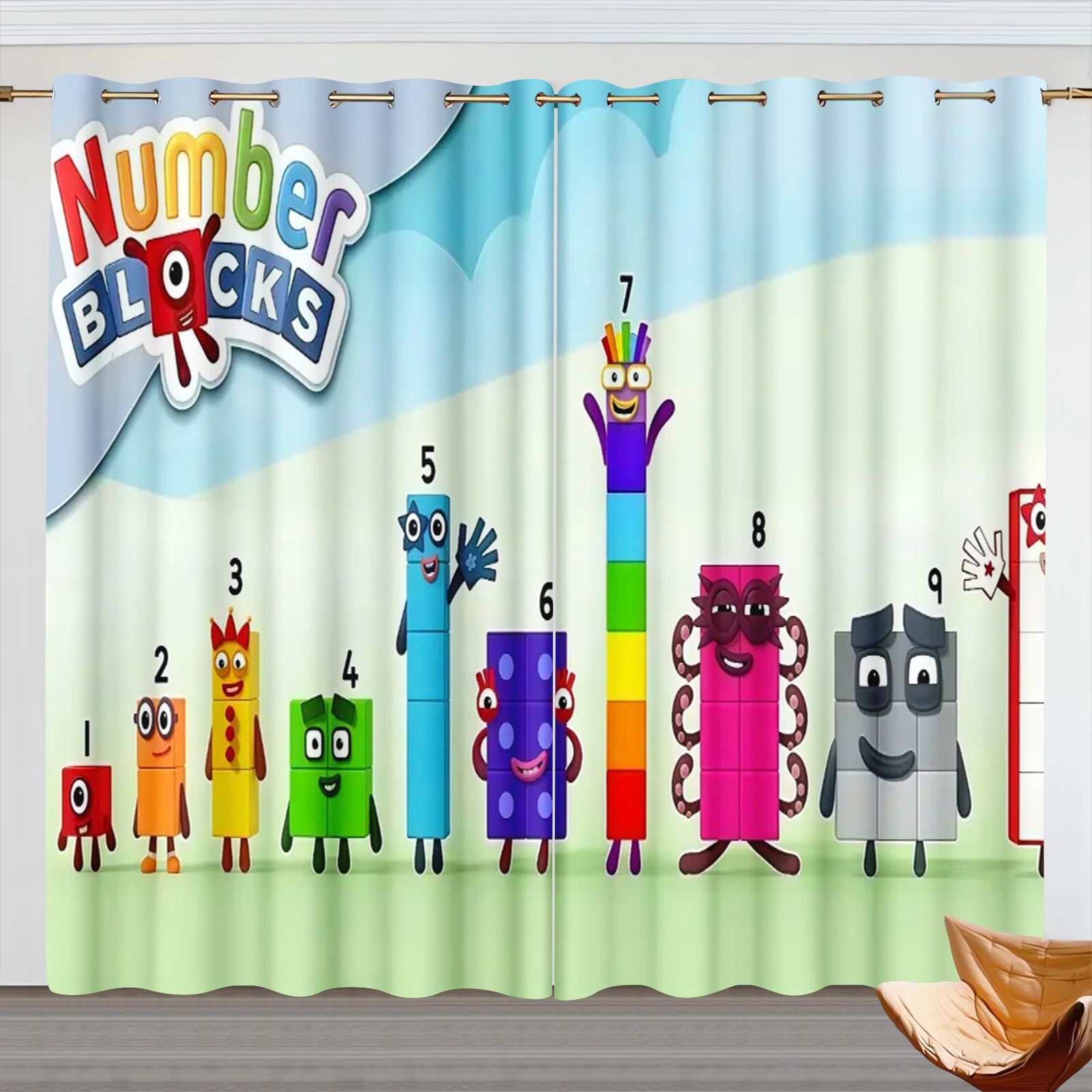 Numberblocks Cartoon Curtains, - 3D Printing Room recension och pris