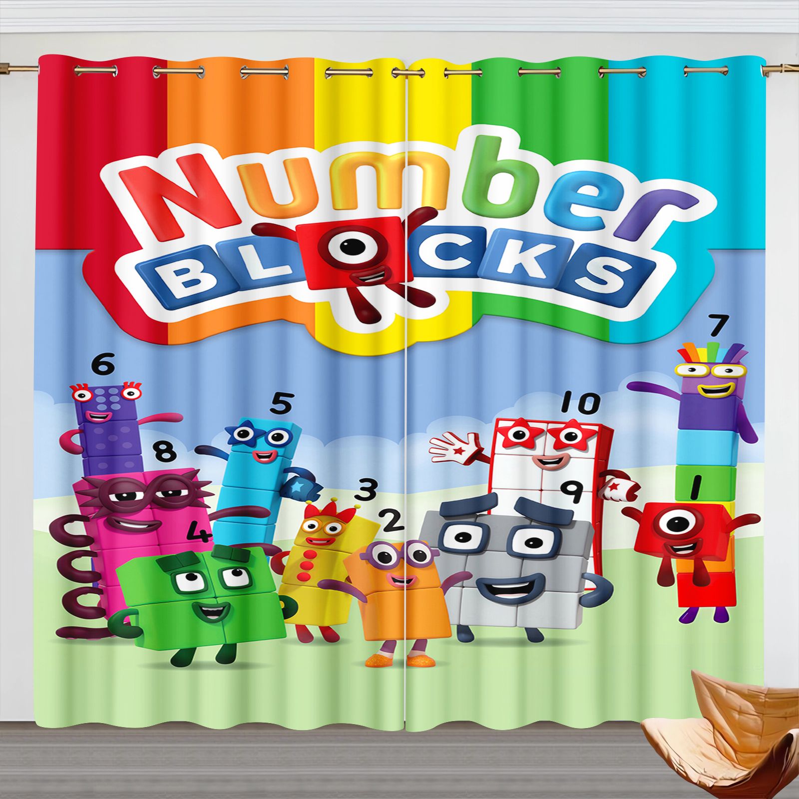 Numberblocks Cartoon Curtains, - 3D Printing Room recension och pris