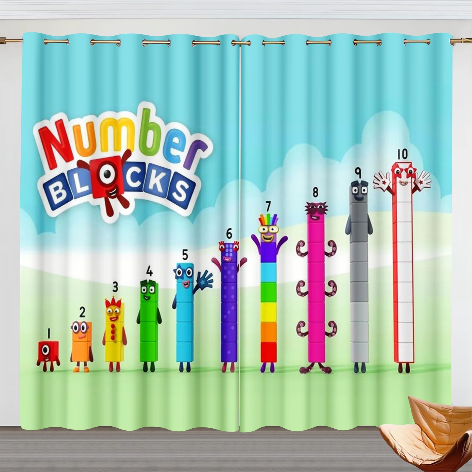 Numberblocks Cartoon Curtains, - 3D Printing Room recension och pris
