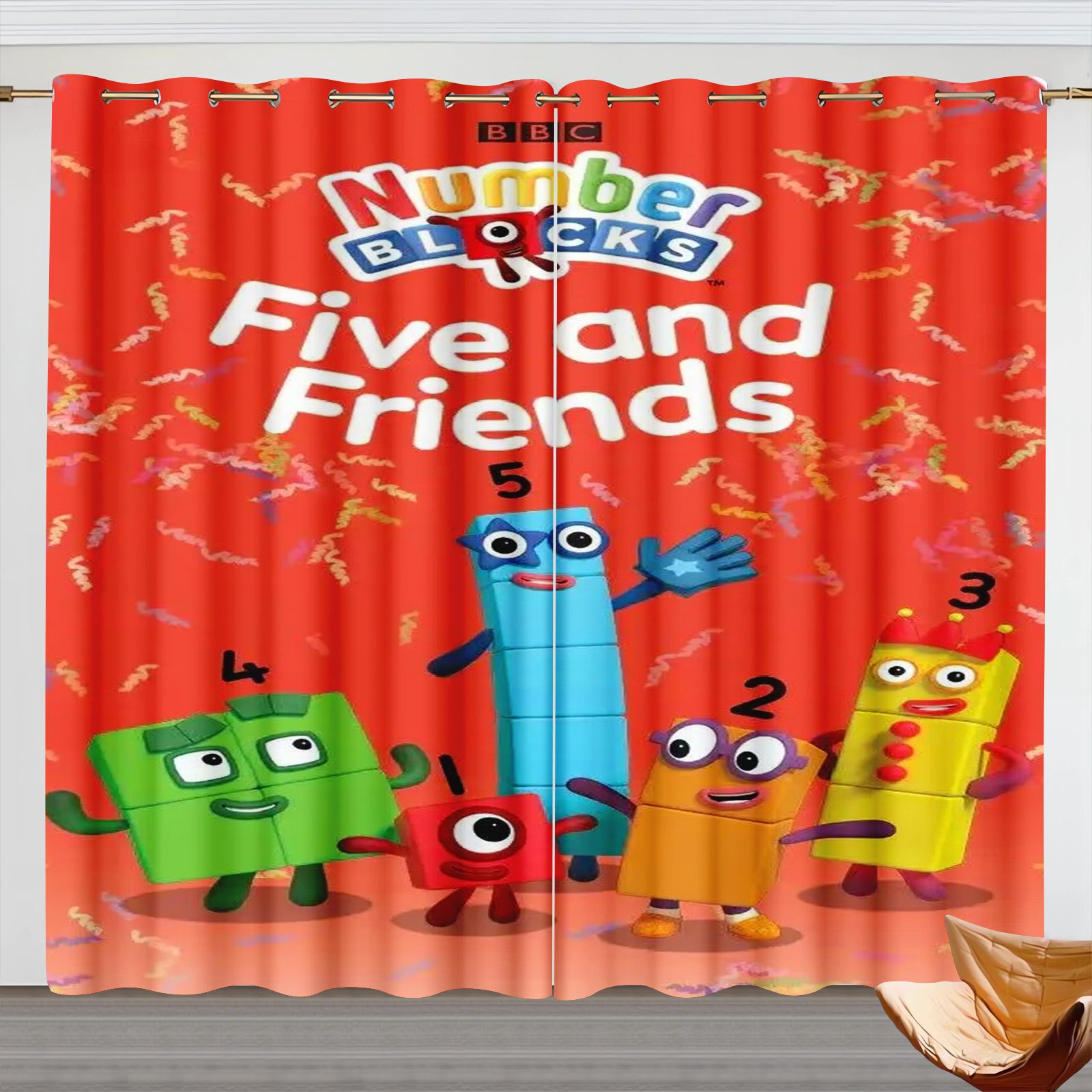 Numberblocks Cartoon Curtains, - 3D Printing Room recension och pris