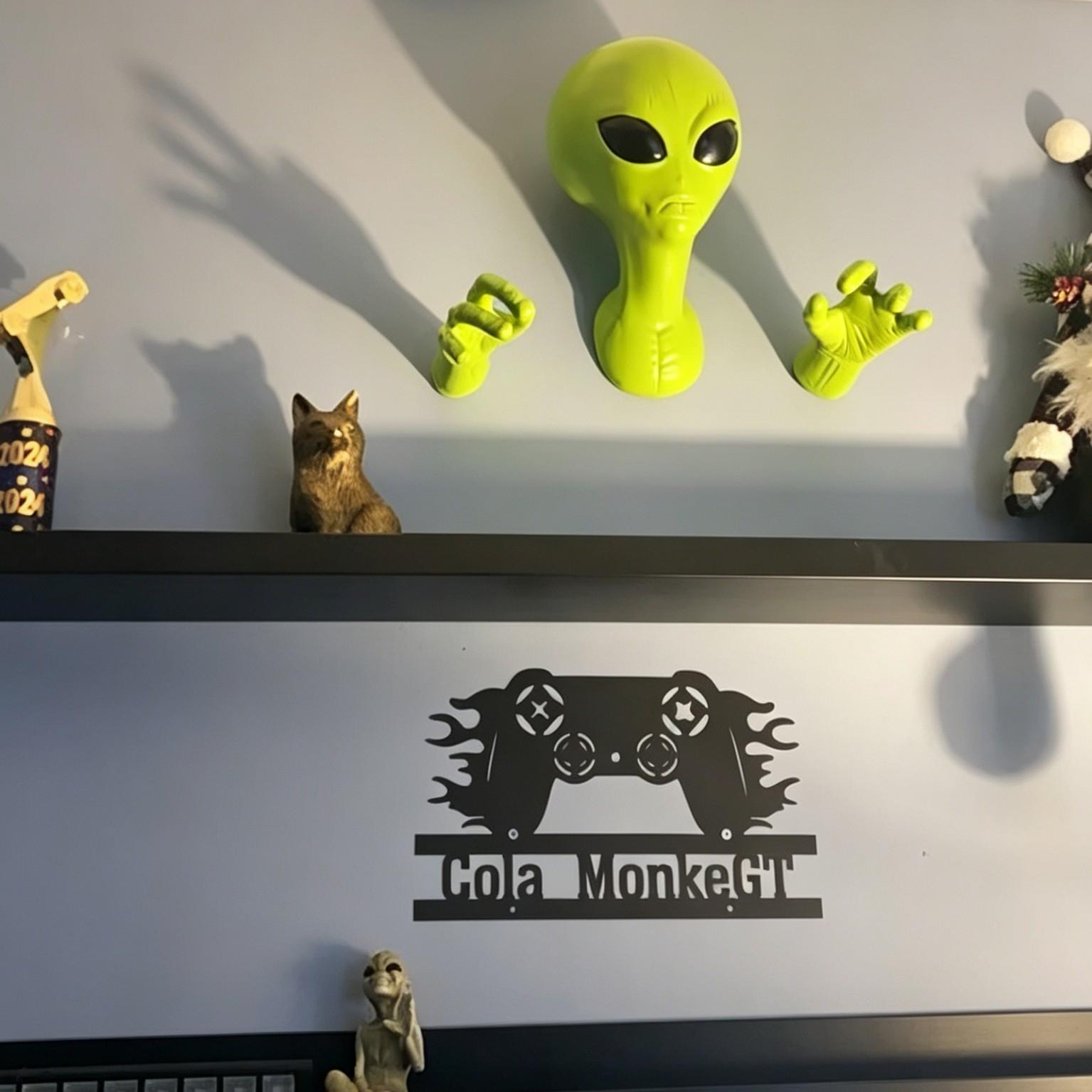 1 Green Alien Pendant, 3D Alie - 3D Printing Room recension och pris
