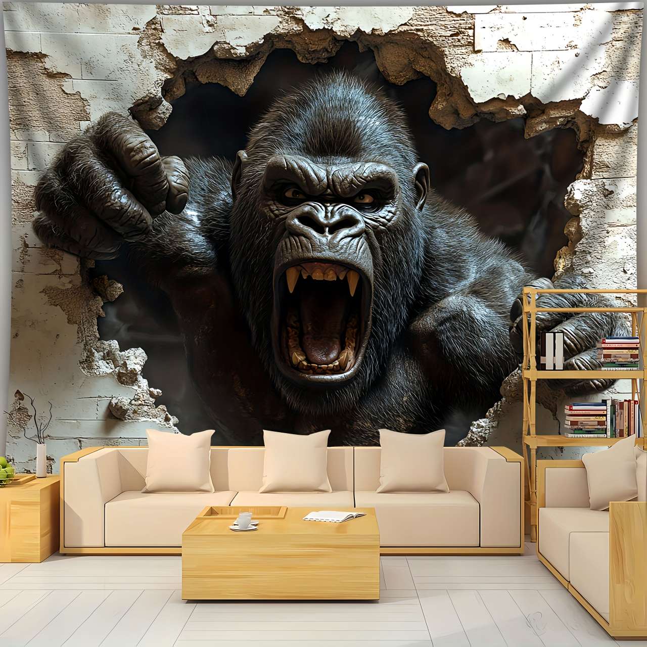 1pc 3D Dynamic Gorilla Wall Bu - 3D Printing Room recension och pris