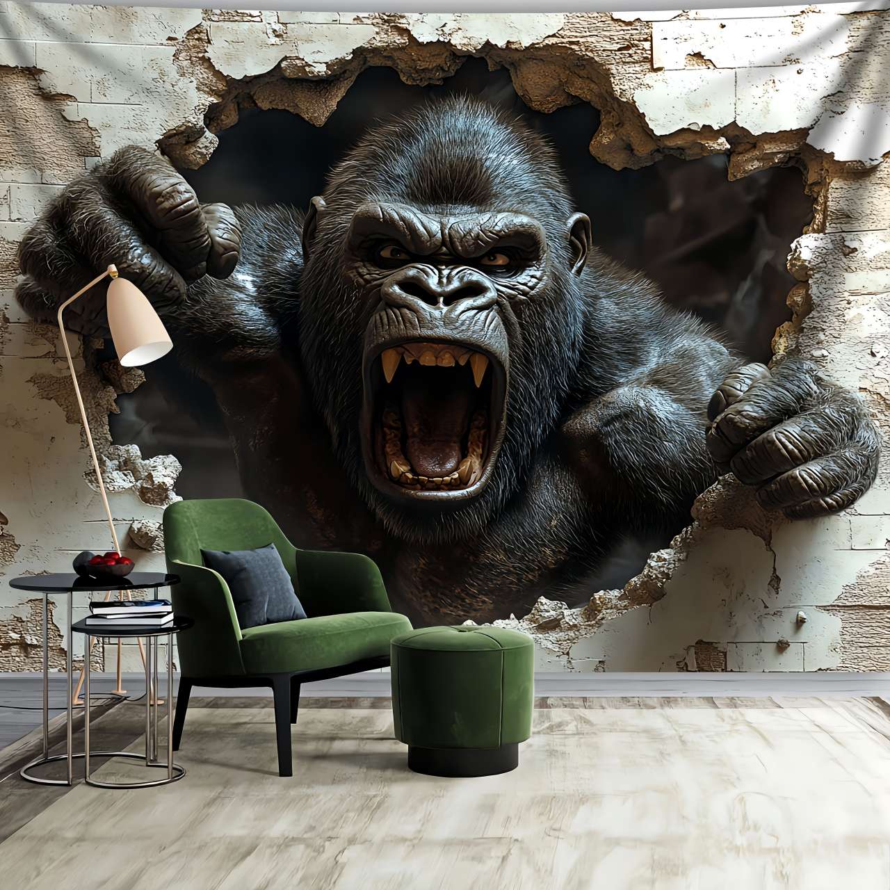 1pc 3D Dynamic Gorilla Wall Bu - 3D Printing Room recension och pris