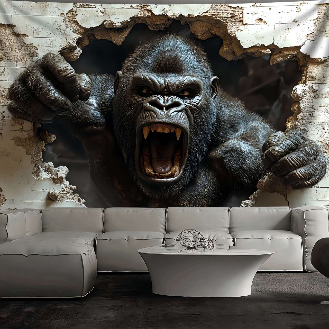1pc 3D Dynamic Gorilla Wall Bu - 3D Printing Room recension och pris