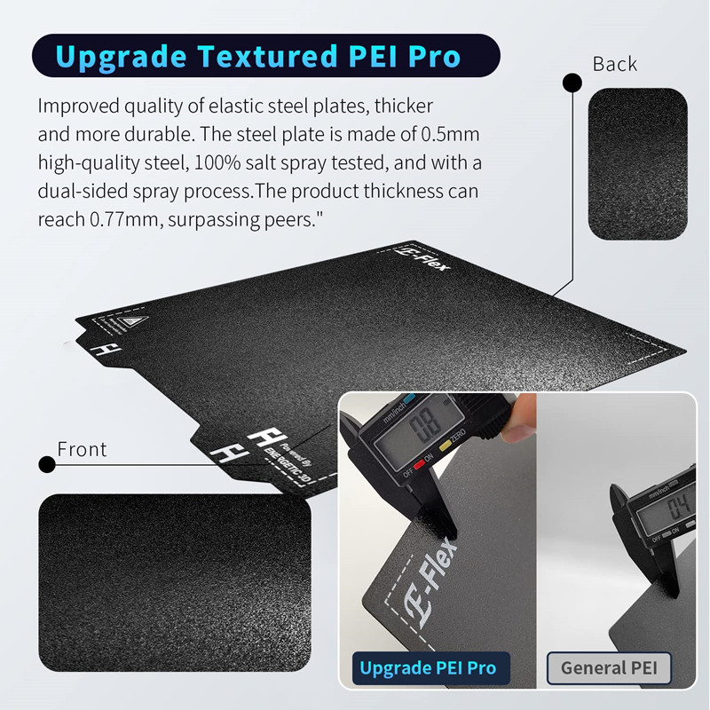 PEI Spring Steel Sheet 305x305 - 3D Printer Bed Spring recension och pris