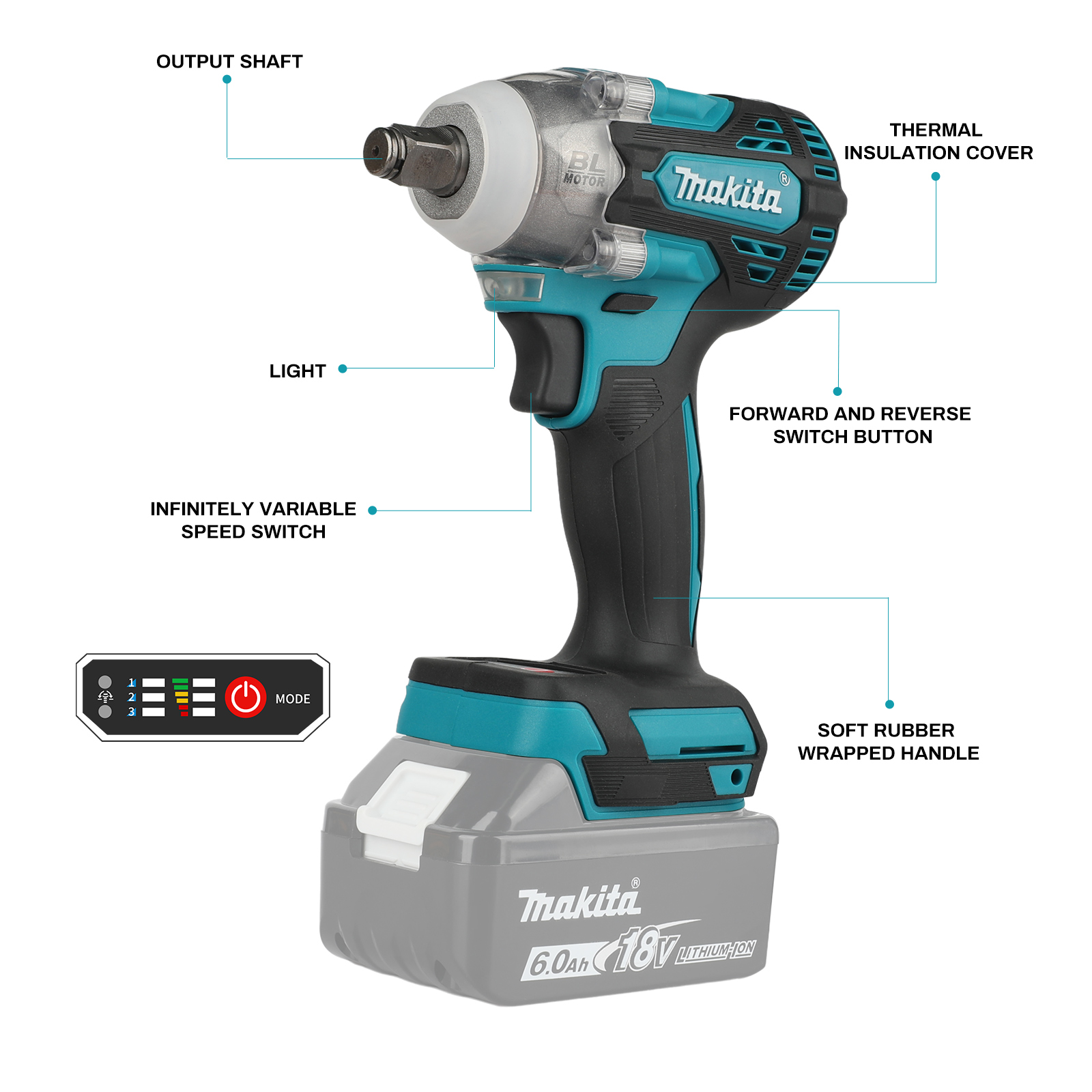 Makita DTW300 18V Cordless Imp - Makita Drill Dtw300 recension och pris