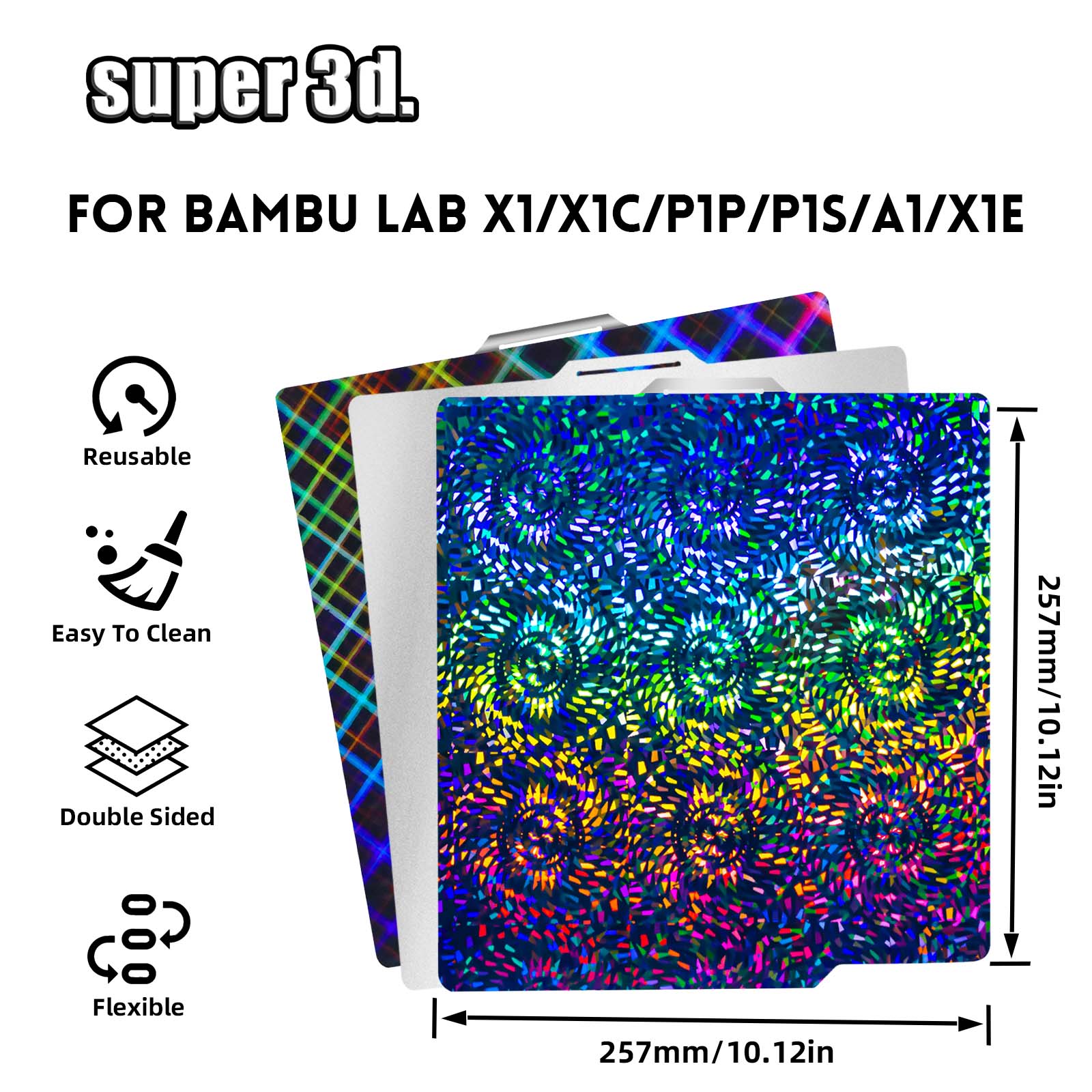 P2S Build Plate for Bambu Lab  - 3D Printing X1 Carbon recension och pris